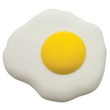 Custom Fried Egg Squeezies Stress Reliever, 3.5