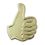 Blank Thumbs Up Lapel Pin, 1" H, Price/piece