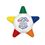 Custom Crayo-Star 5 Color Star Crayon with Full Color Decal, Price/piece