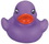 Blank Mini Rubber Purple Duck Toy, 2 1/2" L x 2 1/2" W x 2" H