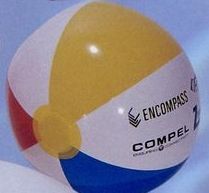 Custom Inflatable Multi-color Beachballs / 12"