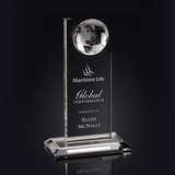 Custom Global Excellence Glass Award (8