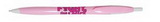 Custom Kontour Retractable Ballpoint Pen (Pink/ White)