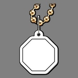 Custom Octagon Medallion W/Tab