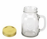 Custom 20 Oz. Glass Mason Jar, 5 1/2