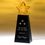 Custom Awards-optical crystal award/trophy 8 inch high, 3 1/2" W x 8" H x 2" D, Price/piece