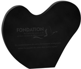 Custom Black Heart Paper Weight ( 5 1/8