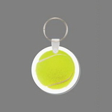Key Ring & Full Color Punch Tag - Tennis Ball