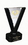Custom 114-CS003S  - Royal Victory Award-Clear and Black Optic Crystal, Price/piece
