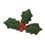 Custom Holiday Embroidered Applique - Large Holly, Price/piece