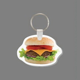 Key Ring & Full Color Punch Tag - Cheeseburger