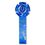 Custom 11-1/2" Stock Rosette Streamers/ Trophy Cup On Medallion (1st Place), Price/piece