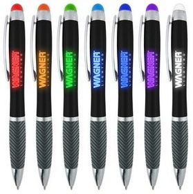 Custom Light Up Logo Illuminated Stylus Pen Colored