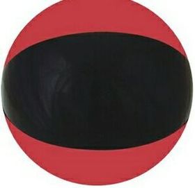 Custom 16" Inflatable Ruby Red / Black Beach Ball
