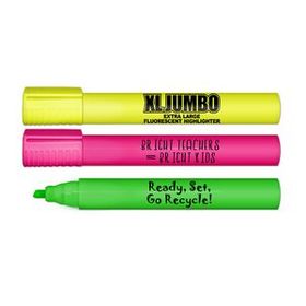 Custom Xl Jumbo Fluorescent Highlighter, 8" L