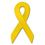 Custom Yellow Awareness Ribbon Lapel Pin, 1" L x 5/8" W, Price/piece