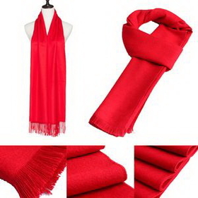 Custom Red Fleece Scarf, 65" L x 12" W