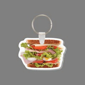 Key Ring & Full Color Punch Tag - Ham & Turkey Sandwich