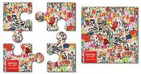 Custom 4 Piece Puzzle Shape Outdoor Safe TuffMag Magnet (3.5"x3.5")