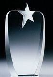 Custom Large Absolute Star Award - Clear, 5 1/4
