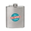Custom 7 Oz. Stainless Steel Liquor Flask-BPA, 4 3/4" W x 3 3/4" H x 7/8" D, Price/piece