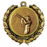 Custom Stock Shooting Medal w/ Wreath Edge (1 1/2