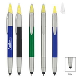 Custom 3-In-1 Pen With Highlighter and Stylus, 5 1/2