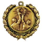 Custom Stock Victory Male Medal w/ Wreath Edge (1 1/2