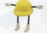 Custom Hard Hat Man Figure Stress Reliever Toy