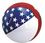 Custom 6" Inflatable Patriotic Star Beach Ball, Price/piece