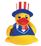 Custom Rubber Patriotic Duck, Price/piece