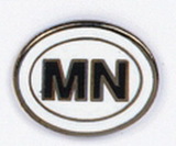 Custom Minnesota State Abbreviation Stock Cast Pin