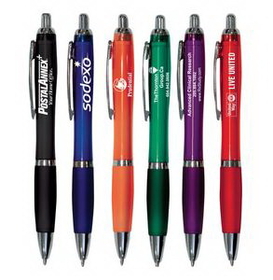 Custom Bright Economical Pen, 5 1/2" L x 5/8" W