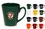 Custom Colors 12 oz. Ceramic Coffee Mug, Latte Mugs, 4.00" H x 3.70" Diameter x 2.56" Diameter, Price/piece