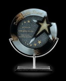 Custom Galactic Art Glass Award