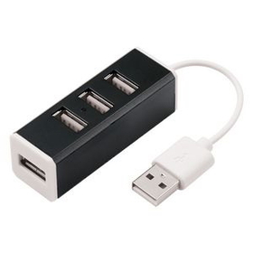 Custom 4-Port Aluminum USB Hub, 2 1/2" W x 7/8" H