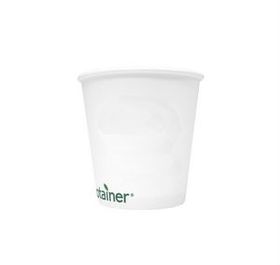 10 Oz. Compostable Paper Cup (Blank), 3.5" H X 3.5" Diameter