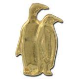 Custom Double Penguin Lapel Pin, 3/4