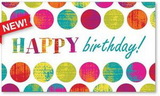 Custom Birthday Polka Dots Greeting Card, 8