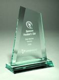 Custom Jade Acrylic Slope Award (6 1/2