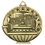 Custom 2" Academic Performance Medal Honor Roll In Gold, Price/piece