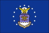 Custom Air Force Plastic Mounted Flag (4