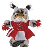 Custom Soft Plush Wild Cat (Lynx) in Cheerleader Outfit 12