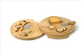 Custom Small Swivel Cheese Board 5 Piece Set