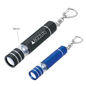 Custom Aluminum LED Light/Lantern With Key Clip, 3" H