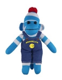 Custom Blue Sock Monkey (Plush) in Denim Overall 10