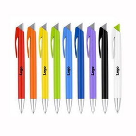 Custom Triangle Plunge Action Ballpoint Pen, 5 1/2" L x 2/5" W