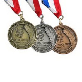 Custom Pewter Award Medal (2")