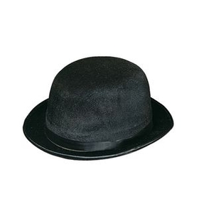 Custom Black Vel Felt Derby Hat