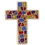 Blank Stained Glass Cross Lapel Pin, 3/4" H, Price/piece
